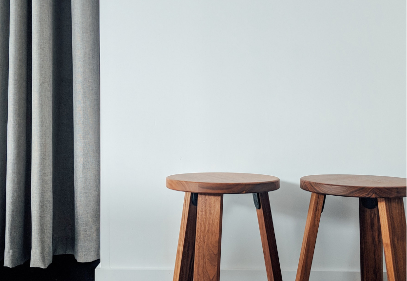 Modern living room with plants